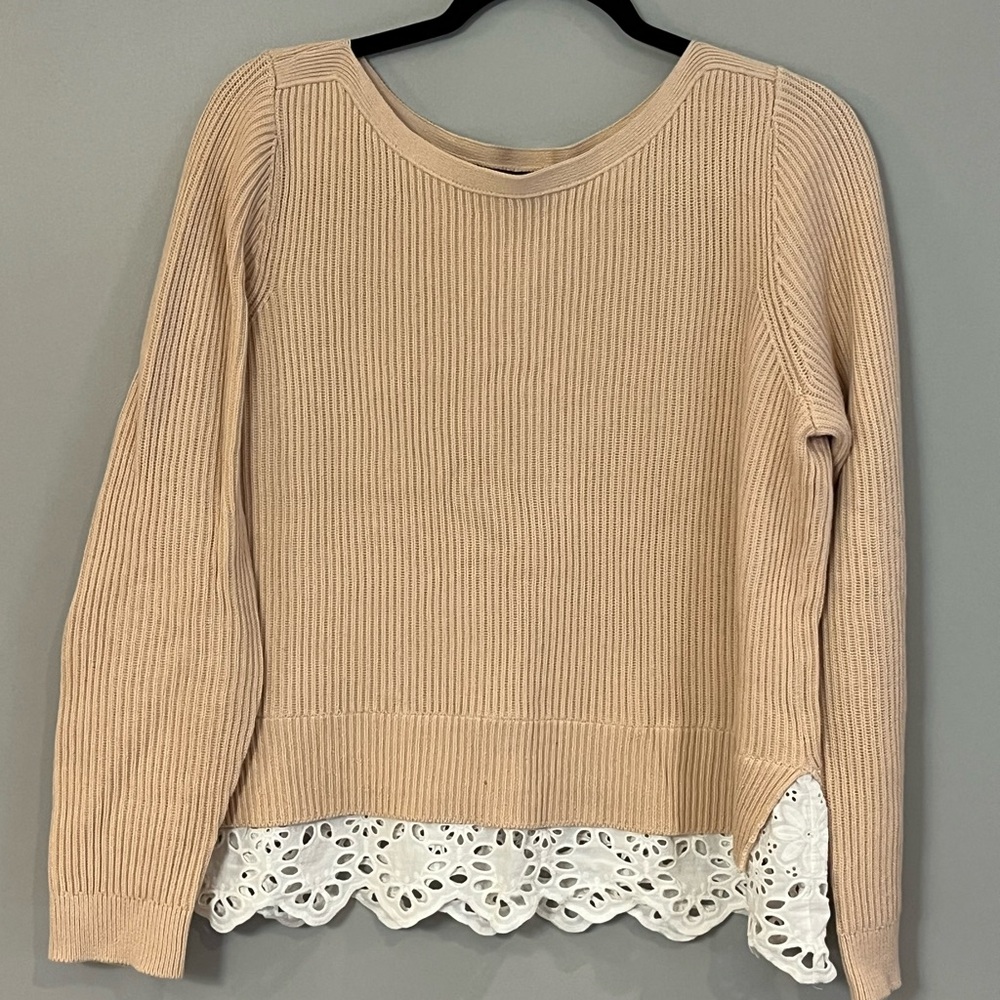 Ann Taylor blush Knit Sweater
